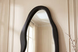 Standspiegel ORGANIC 180cm MDF schwarz