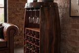 Weinregal BODEGA 100cm für 24 Flaschen Massivholz Tannenholz braun