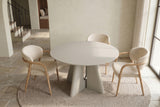 Esstisch ORGANIKO 120cm rund greige beige