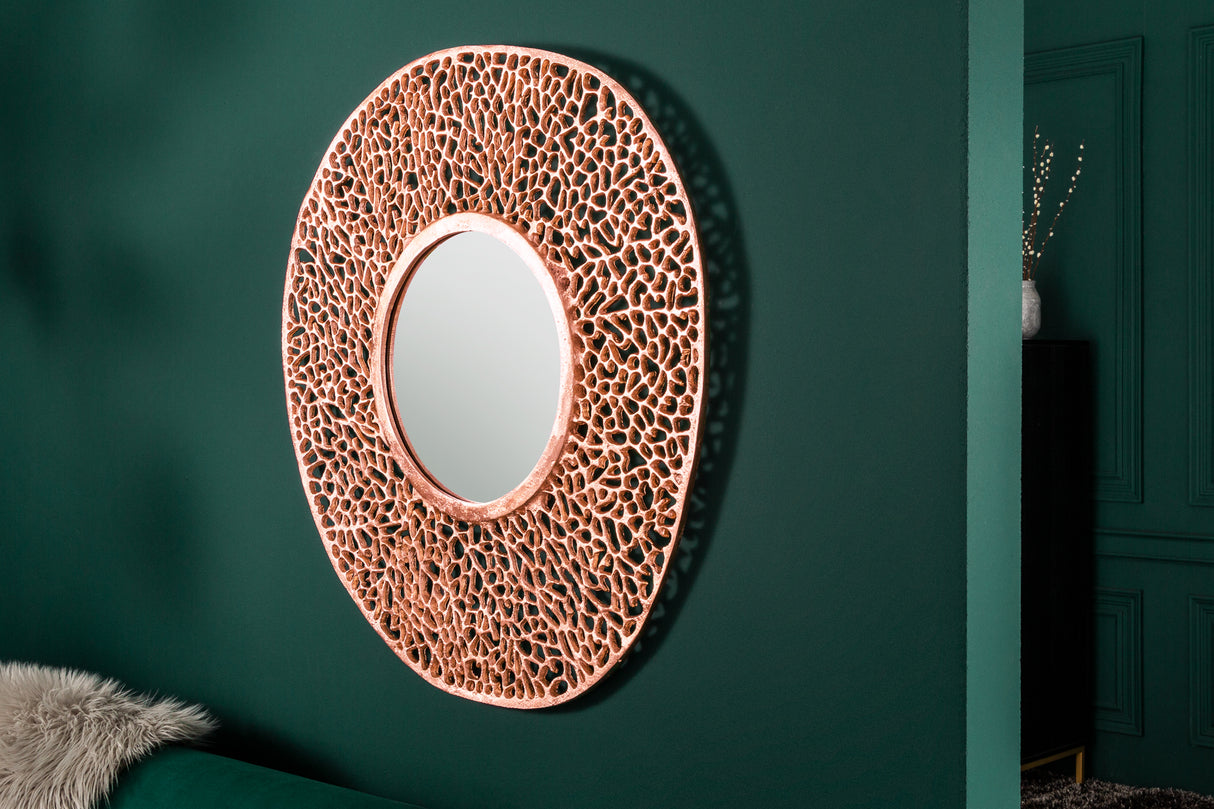 Wall mirror ABSTRACT LEAF L 115cm copper