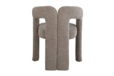 Chair ARCH bouclé greige teddy fleece armchair