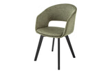 Chair NORDIC STAR textured fabric green