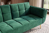 Sofa bed BOUTIQUE 215cm 3-seater velvet emerald green