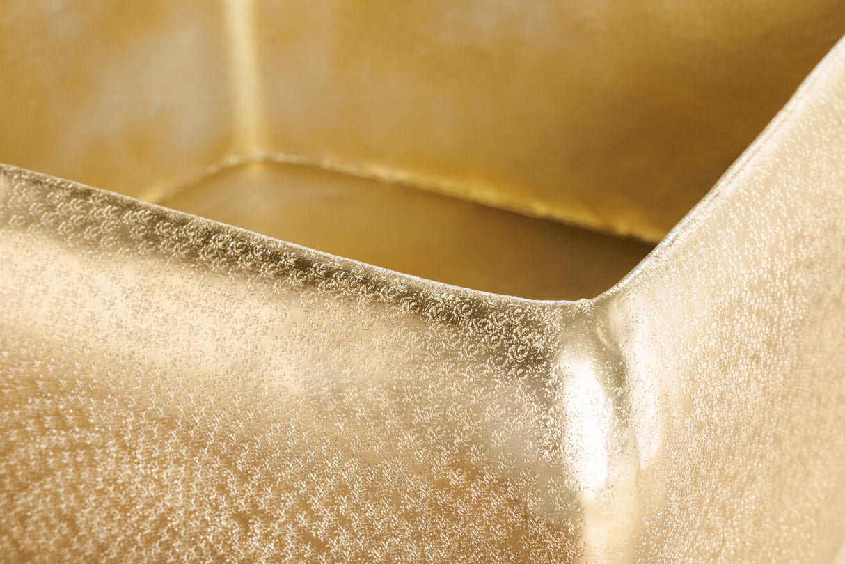 Coffee table UNIT 70cm hammer stroke effect gold