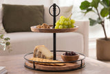 Etagere PURE NATURE 38cm 2 Tabletts Mangoholz