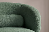 Armchair BOSSA NOVA 360° rotatable bouclé green