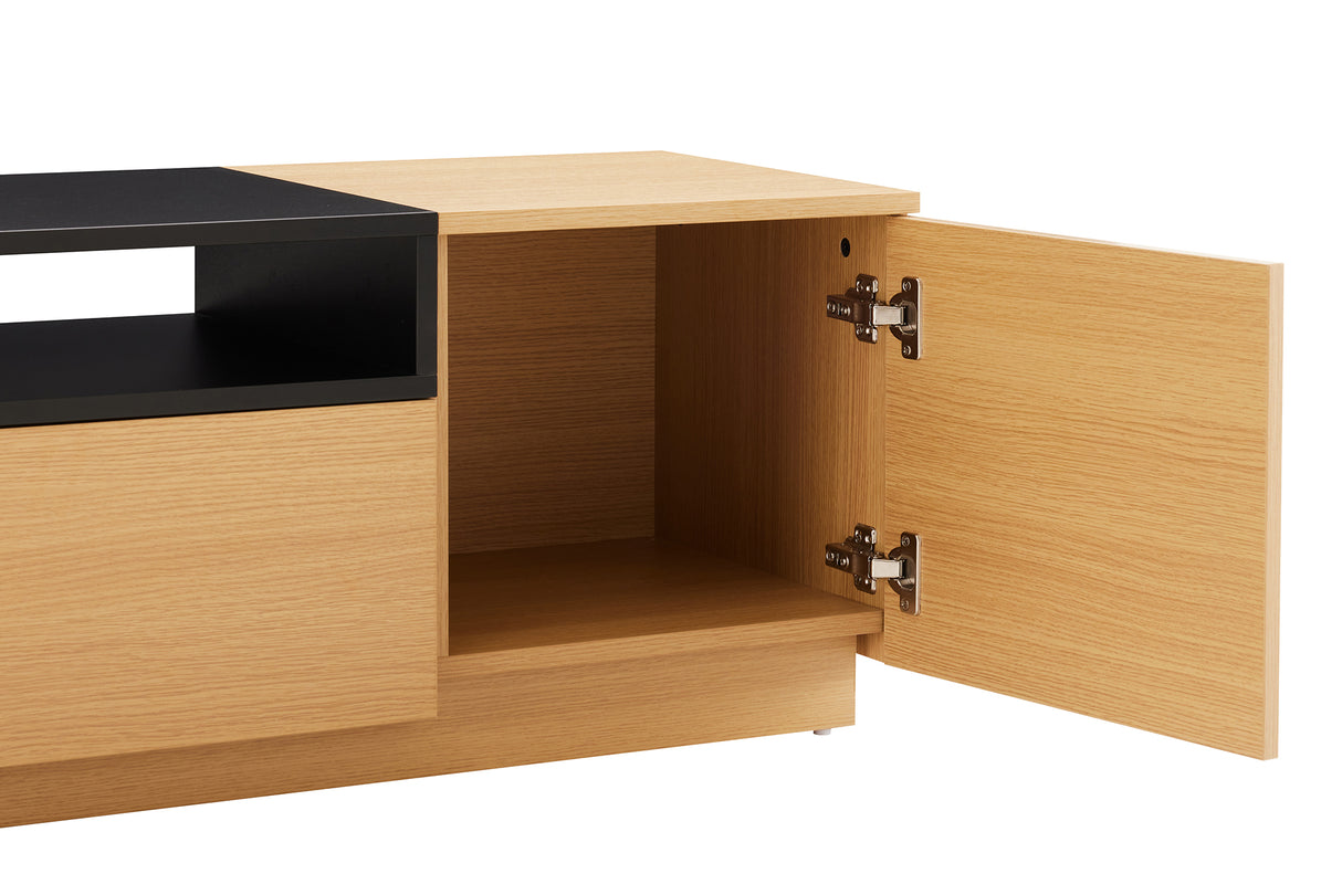 TV-Board LOFT 160cm natural black