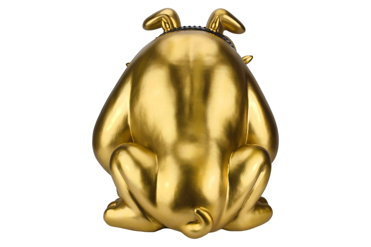 Decoration sculpture BULLDOG 70cm gold