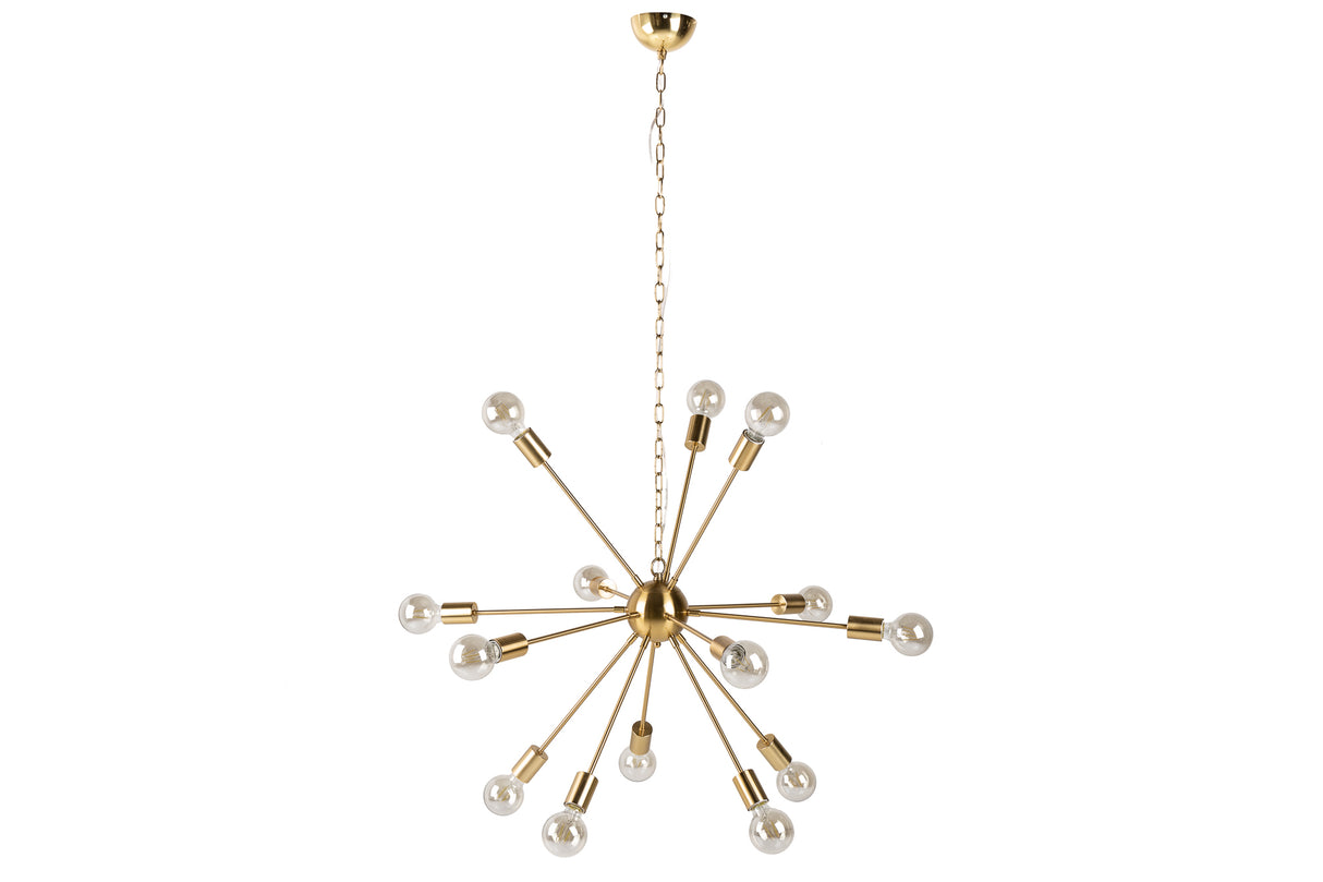 Pendelleuchte SPUTNIK 85cm 14 Arme gold