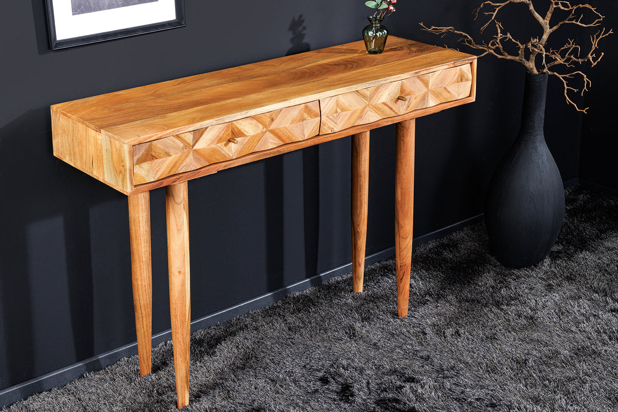 Desk ALPINE 100cm acacia honey finish