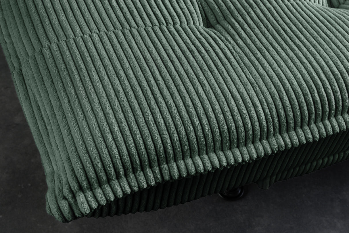 Sofa bed JAZZ 195cm 3-seater cord green