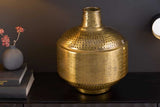 Vase ORIENT 35cm with hammerstroke effect gold