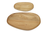 Tablett-Set AMAZONAS 2-tlg. Mangoholz natur cremefarbenes Finish