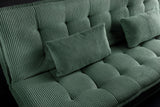 Sofa bed JAZZ 195cm 3-seater cord green