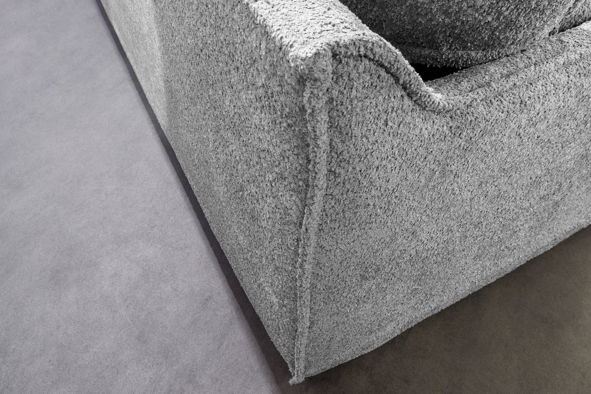 Sofa HEAVEN 200cm removable cover bouclé grey