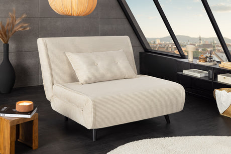 Schlafsessel SMART MULTIFUNCTION 100cm Cord beige