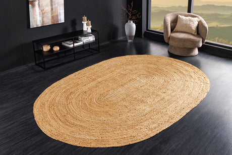 Carpet PURE NATURE 160x230cm jute natural oval