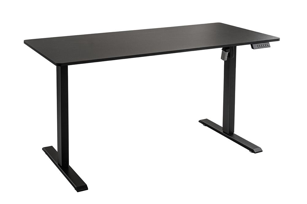 Kancelářský stůl BLACK DESK 140 cm elektricky výškově nastavitelný antracit